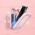 thumbnail image 4 of Bathroom Waterproof Phone Case Mobile Phone Holder Rotating Wall-Mounted Mobile Phone Stand Storage Box Punch-Free Bracket（Pink）, 4 of 8