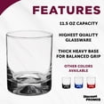 thumbnail image 2 of Manhattan Rocks Whiskey Glass 1.75 oz. Set of 12, Bulk Pack - Perfect for Scotch, Bourbon, Whiskey, Cocktail - Clear, 2 of 5