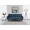 Blue, variant on 72" Convertible Comfy Deep Seat Loveseat, Sofa Loveseat with Drop Down Table, Love Seat Sofa with Linen Fabric for Small Spaces And Apartments, Dark Gray