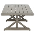 thumbnail image 3 of Brown Aluminum Coffee Table - Mission Influences, Bottom Shelf - Rust-Resistant, Weather-Resistant - Functional and Stylish 10053, 3 of 5