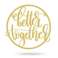 thumbnail image 5 of RealSteel: "Better Together Wall Sign" – Handcrafted Metal Décor for Cherished Relationships and True Love (24"/B), 5 of 11