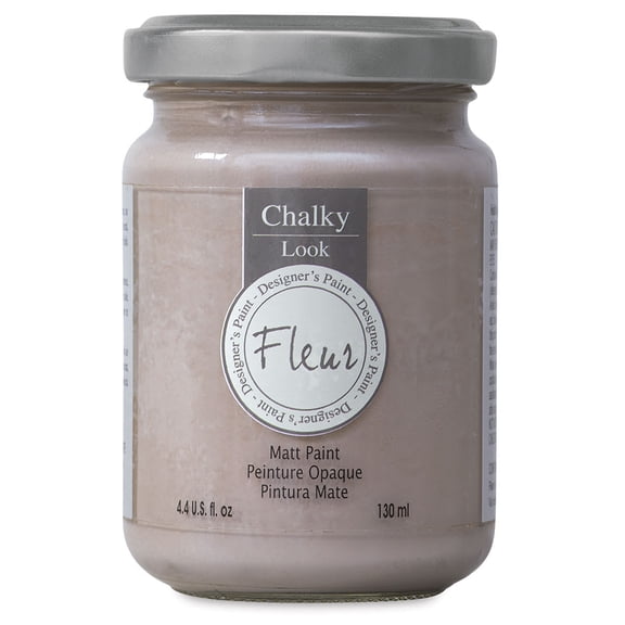 Fleur Chalky Look Paint - Indian Elephant, 4.4 oz jar