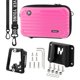 thumbnail image 5 of Bolsa delantera plegable para bicicleta, bloque portador delantero, fácil instalación, bolsa versátil para bicicleta, bolsa delantera para montar en Rosa, 5 of 8
