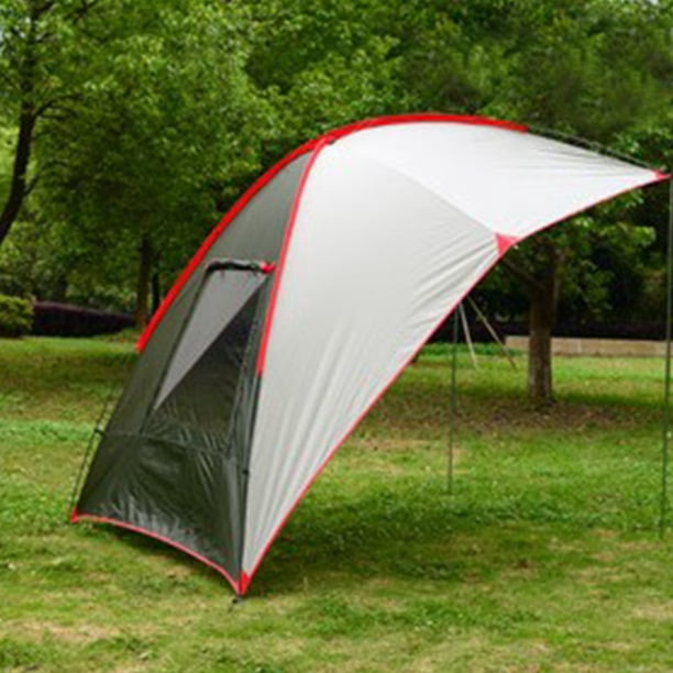 Bâche Anti-Pluie 3 x 3.2 m PU 3000mm, Camping Bâche de Tente Imperméable Tissu d'Oxford 210D, Abri de Randonnée Anti Soleil et Anti UV Contre la Pluie, avec 8 Oeillets 6