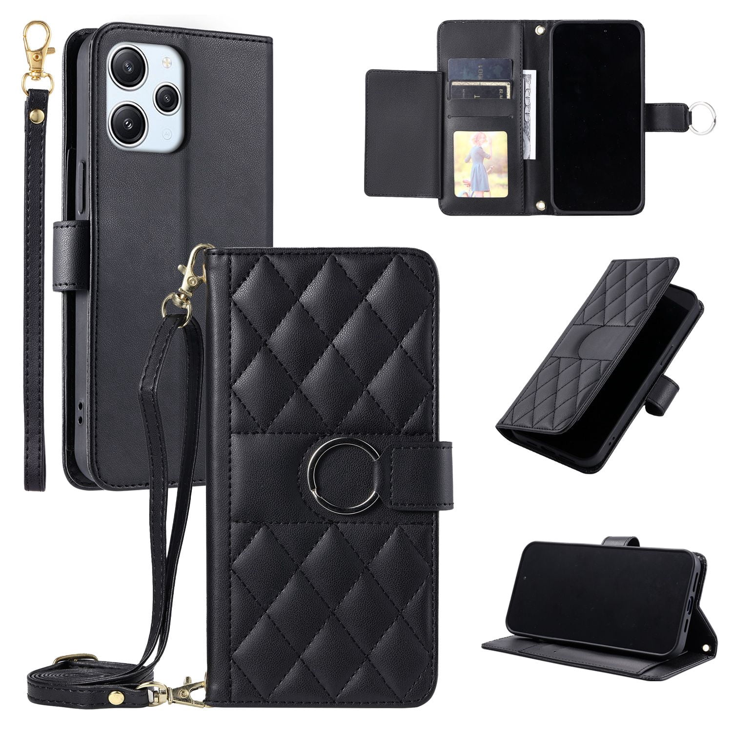 For Redmi 12 Phone Case Wallet Case with Card Holder Magnetic For Redmi 12 Leather Phone Cases
