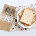 thumbnail image 2 of 10pcs/set Cutlery Container Pocket Design Large Capacity Flax Reusable Fork Flatware Storage Bag Kit, 2 of 5