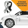 thumbnail image 7 of Magnet Me Up Support White Lung Cancer Survivor White Ribbon Magnet Decal, 3.5x7 In, Vinyl Automotive Magnet, 7 of 7