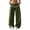 AA-Army Green, variant on Cute Ruffle Elastic Waist Sweatpants for Women Baggy Wide Leg Athletic Pants Solid Color Casual Joggers Trousers Purple S