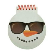 Kole Imports OP876-48 5 x 5.75 in. Cool Snowman Shape Mini Spiral Notebook, 48 Piece