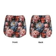 thumbnail image 5 of Xecao's Rose Flowers for a double-layer running short for women, perfect for gym, tennis, and more, featuring a convenient pocket., 5 of 9