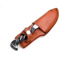thumbnail image 4 of Old Ram - 9" Twisted Railroad Spike Knife with Leather Sheath, 4 of 5