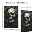 thumbnail image 3 of Death Skull Gothic Art Black No Device Blank Wall Plate 1 Gang Decorative Electrical Outlet Light Switch Cover Switchplate, 3 of 5