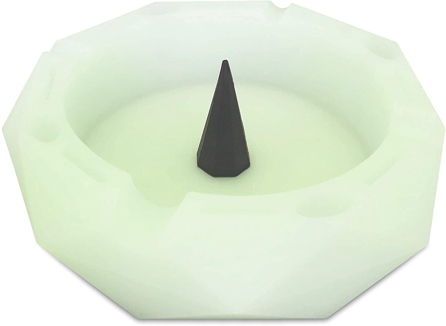 Silicone Round Ashtray Grow In The Dark Heat Resistant Ashtray Container Holder~ 