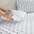 thumbnail image 4 of Beatrice Home Fashions, Whimsical Print 4PC Sheet Set, Full, Paris White, 4 of 6
