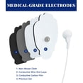 thumbnail image 5 of 10 almohadillas de repuesto grandes para unidad TENS, compatibles con Belifu Nursal Medvice Brilnurse TENS, parches de electrodos rectangulares mejorados, sin látex, no irritantes, con cierre a presió, 5 of 5