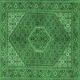 thumbnail image 1 of Ahgly Company Indoor Square Persian Emerald Green Traditional Area Rugs, 8' Square, 1 of 4