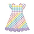 thumbnail image 3 of Millie Loves Lily Girls Pastel Gingham Check 2-Pocket Dress,Toddler Girls,Size 4T, 3 of 4