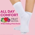 thumbnail image 5 of Fruit of the Loom All Day Comfort Women's Socks, Sizes 4-12, 6-Pack, 5 of 5