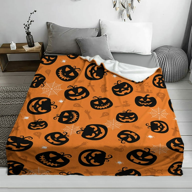 Queen size online halloween blanket