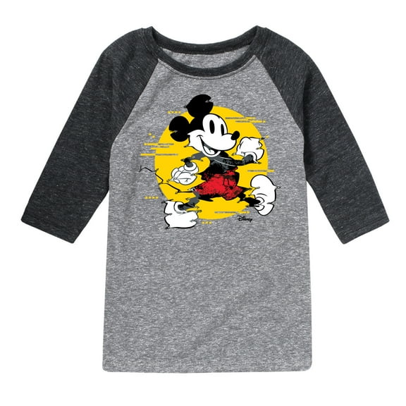 Disney - Mickey & Friends - Spotlight on Mickey - Toddler And Youth Raglan Graphic T-Shirt