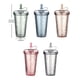 thumbnail image 4 of Toystoory Botella de agua con pajita, sellado portátil para oficina, té, bebida escolar, taza de bebida, suministro de leche de doble capa, reutilizable Teteras Caqui Toystoory HA071811-03, 4 of 6