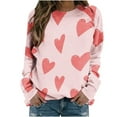 thumbnail image 1 of Chemises à Manches Longues pour Femmes, Col Rond Imprimé, Pull Léger, Vêtements d'Automne, 1 of 4