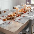 thumbnail image 5 of Grey Snowy Christmas Placemats Set of 8, Red Christmas Balls Winter Table Mats Washable Heat-Insulation Non-Slip Place Mats for Kitchen Dinner Table Indoor Outdoor Decor,13x19 Inch, 5 of 9