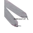 thumbnail image 3 of INSPIRE CHIC Unisex Solid Color Wrinkled Extra Wide Flat Athletic Shoe Laces for Sneakers, 3 of 5