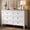 White-6 Drawers-Wood Top, variant on RichYa 6 Drawer Dresser for Bedroom,Chest of Drawers with Metal Knobs,Dresser for Closet,White