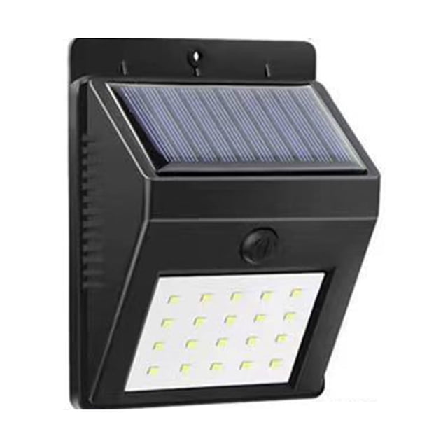 Riwcyla Solar Garden Human Body Induction Wall Four Sides 100LED Rechargeable Household Street 20 without induction function solar wall