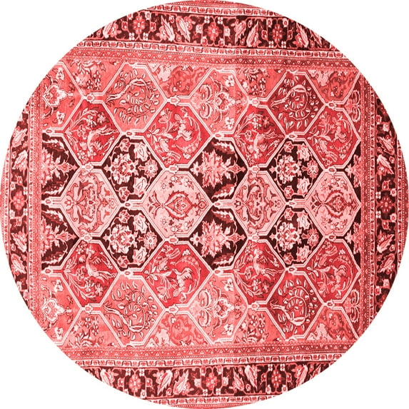 Ahgly Company Indoor Round Persian Red Traditional Area Rugs, 6' Round