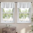 thumbnail image 2 of LALILO Kitchen Curtain Valance Traditional Ethnic Colorful Rod Pocket Window Curtain 52"x 18" Set of 2, 2 of 7