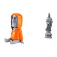 thumbnail image 1 of Estatua De Cabeza De Isla De Pascua Moai, Escultura De Retrato Antiguo De Resina Para Dormitorio, Estantería, Accesorios Yin, Adorno, Regalos Tradicionales, Escultura De Buda Femenino Kuanyin,, 1 of 8