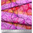 thumbnail image 2 of Soimoi Crepe Silk Fabric Lemon Slice & Texture Fabric Prints By Yard 42 Inch Wide, 2 of 2