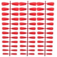 thumbnail image 1 of 3 juegos/72 piezas de uñas postizas de colores atractivos, uñas postizas, herramienta de decoración de uñas para mujeres y niñas (rojo), 1 of 6