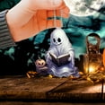 thumbnail image 4 of HomeDM Halloween Cute Ghost Hanging Ornaments Plastic Pumpkin Decorations Farmhouse Rustic Tiered Tray Decor for Home Table Houseroom, 4 of 9