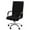 Black, variant on PiccoCasa Stretch Office Chairs Slipcovers with Zippers and Bottom Strips, Black