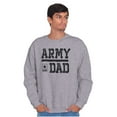 thumbnail image 4 of US Army Dad Military Star Logo Men's Crewneck Sweatshirt Brisco Brands S, 4 of 6