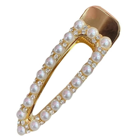 

JUNTEX Women Bridal Vintage Faux Pearl Wrapped BB Hairpins Girls Glitter Gold/Silver Me