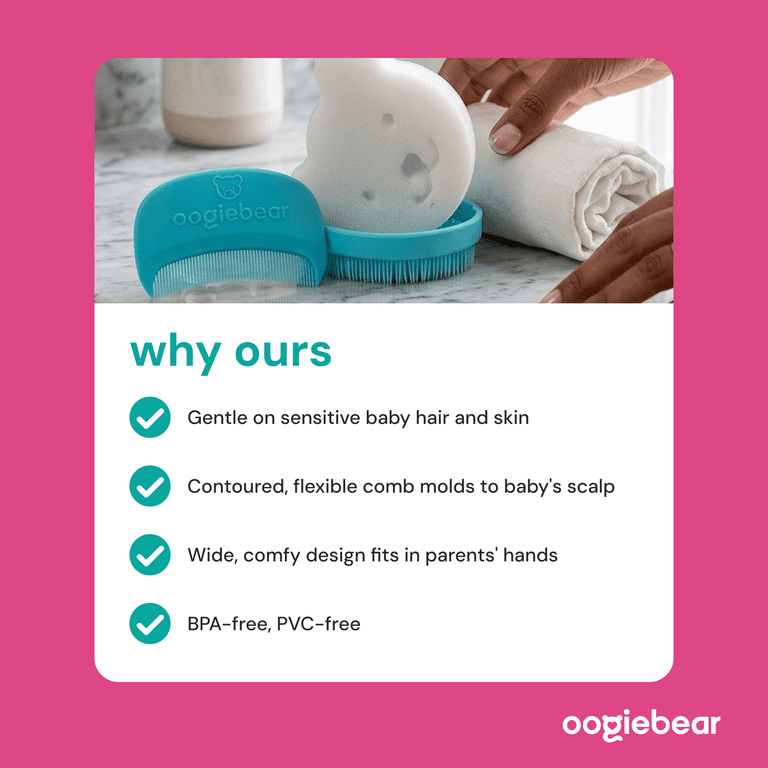 oogiebear Cradle Cap Removal Kit, 3-Step Baby Grooming Tools photo 8