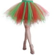 thumbnail image 3 of Adeawade Womens Winter Skirts Christmas Tutu Ballet Skirts Dance Party Patchwork Skirt Holiday Party Skirts Simple Style Soft Clothes Green Xl, 3 of 3