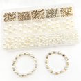 thumbnail image 3 of Juego de 15 rejillas de 720 piezas de perlas, espaciador de pentagrama, accesorios de cuentas hechos a mano, pulsera con cuentas, conjunto de collar y pendientes, 3 of 3