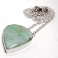 thumbnail image 2 of Amazonite Gemstone Chain Pendant Handmade Anniversary Gift Jewelry 1.30" CP 317, 2 of 2