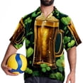 thumbnail image 4 of Saint Patrick's Day Men's Hawaiian Shirt, Button Down Poplin Short Sleeve Casual Summer Beach Printed Unisex Shirts, 4 of 6