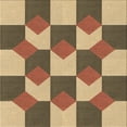 thumbnail image 1 of Ahgly Company Indoor Square Patterned Saddle Brown Area Rugs, 6' Square, 1 of 6