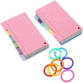 thumbnail image 1 of 1 Set of Index Cards Small Notepads Speech Cards Note Study Cards Notebooks for Students Teachers, 1 of 8