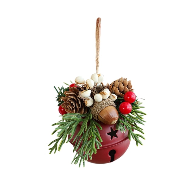 Campanas de Navidad, campanas de piña de Navidad, decoración de ambiente festivo, decoración colgante para árbol de Navidad, decoración de habitación