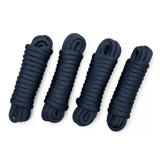 Mad Dog 1/2" X 10' Solid Braid Nylon Dock Line (Navy Blue) - Made In USA, 1-Year Warranty 9 thumbnail image