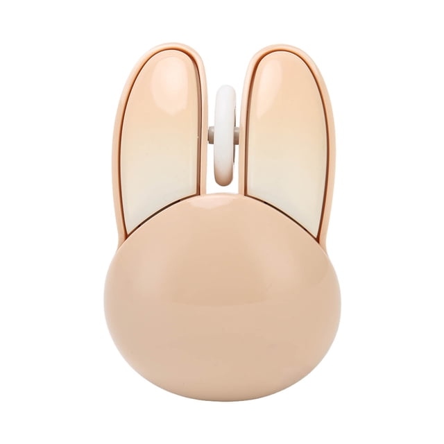 Adjustable DPI Sensitivity Cute Rabbit Mouse, 33ft Effective Range, Battery Powered Silent Gaming Mice with 2.4G , Symmetrical Design for Office Home Travel