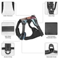 thumbnail image 3 of Vsdgher Elephant Sits Pattern Dog Harness,No Pull Pet Harness with Soft Padded Handle,Adjustable Reflective Vest with 2 Buckles,4 Slide Buckles,S-XL, 3 of 5